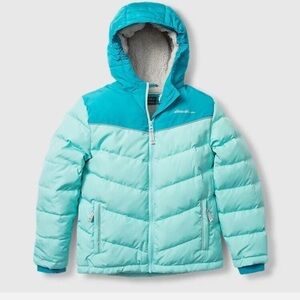Eddie Bauer NWT Girl’s Classic Down Filled Hooded Puffer Parka Winter Jacket XL